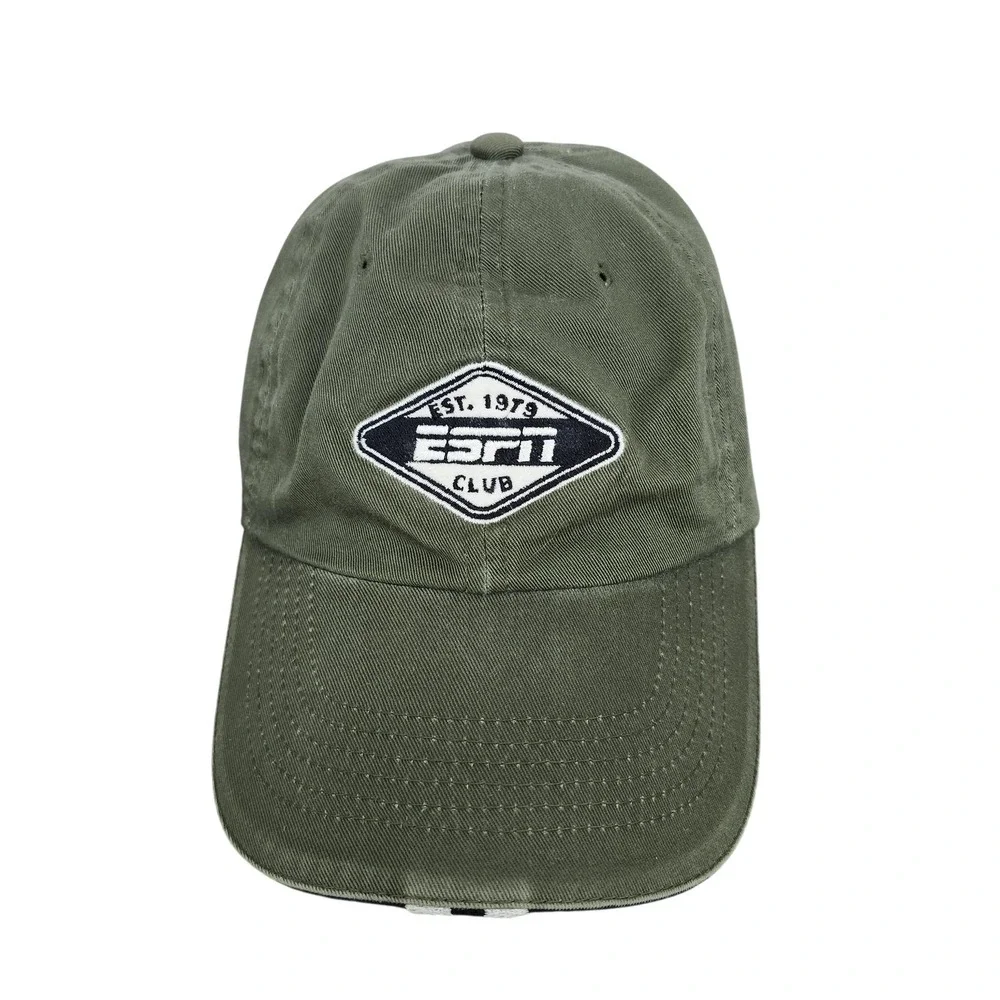 ESPN Walt Disney World Hat Cap Strap Back Mens One Size Green Club Logo Baseball